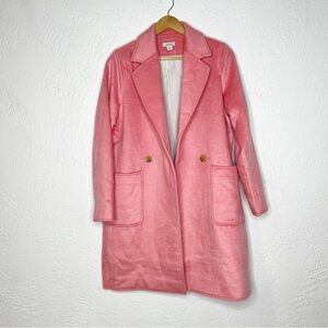SUNDANCE Wool Blend Coat Pink Size Medium